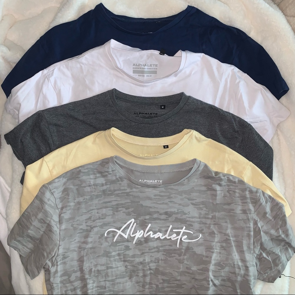 Alphalete Bundle of 5 crop tops